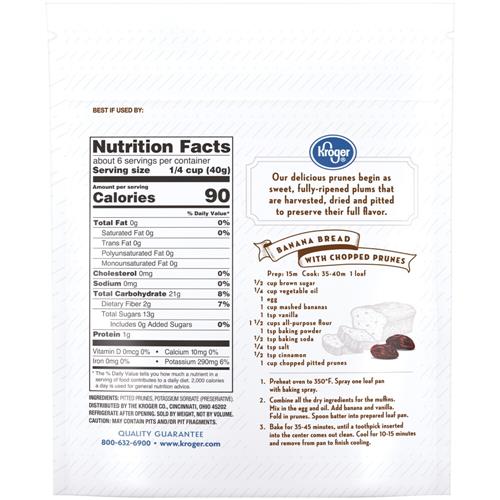 Kroger Pitted Prunes 8 oz