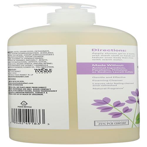 Whole Foods Market Shower Gel, Lavender, 32 Fl Oz