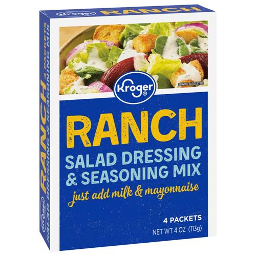 Kroger Ranch Salad Dressing & Seasoning Mix Packet 4 ct / 1 oz