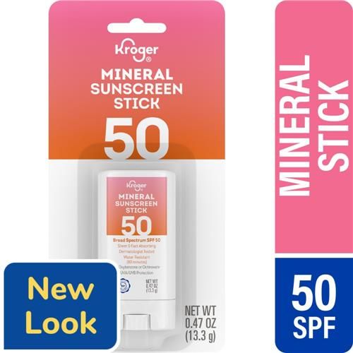 Kroger Mineral Sunscreen Stick SPF 50 0.47 oz