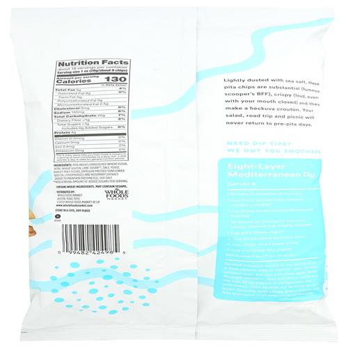 Whole Foods Market Sea Salt Pita Chips, 18 Oz