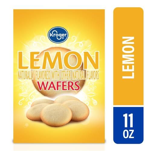Kroger Lemon Wafer Cookies 11 oz