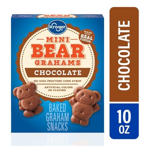 Kroger Mini Bear Chocolate Graham Crackers 10 oz