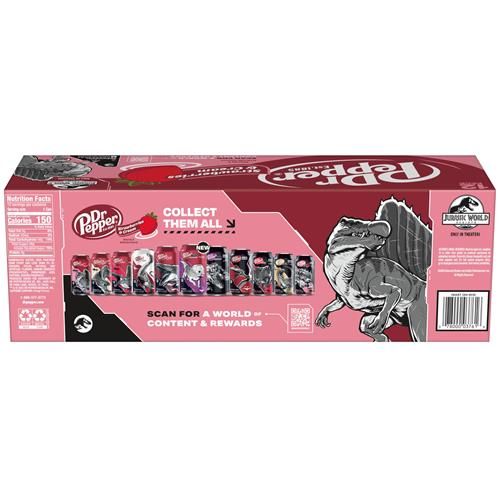Dr Pepper Strawberries And Cream Soda, 12 Fl Oz Cans, 12 Pack