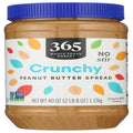 Whole Foods Market, Peanut Butter Spread, Crunchy No Stir, 40 Ounce