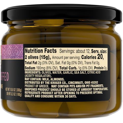 Private Selection Garlic Stuffed Green Olives 6.3 oz