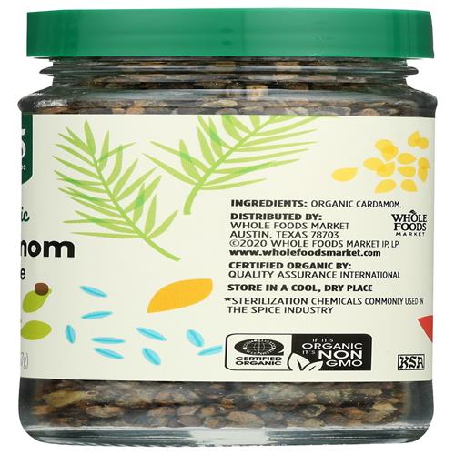 Whole Foods Market, Organic Cardamom Whole, 2.36 Oz