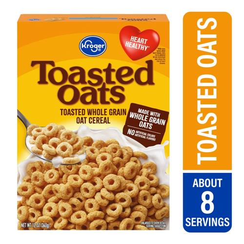 Kroger Toasted Whole Grain Oat Cereal 12 oz