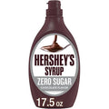 Hersheys Zero Sugar Chocolate Syrup Bottle, 17.5 Oz