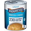 Progresso Light, Broccoli Cheese Canned Soup, Gluten Free, 18 Oz.