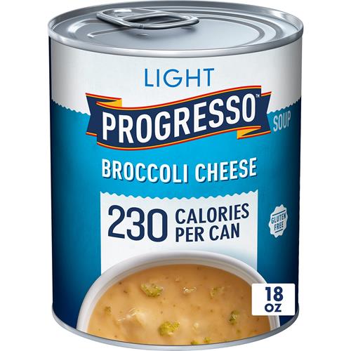 Progresso Light, Broccoli Cheese Canned Soup, Gluten Free, 18 Oz.