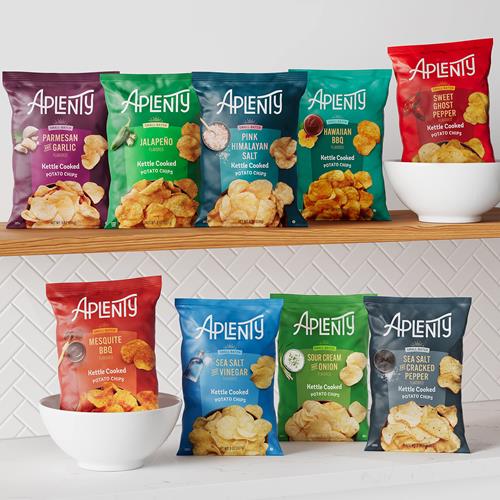 Aplenty Hawaiian Bbq Kettle Cooked Potato Chips, 8 Oz