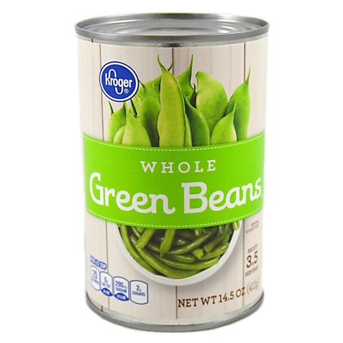 Kroger Whole Green Beans 14.5 oz