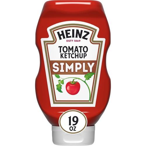 Heinz Simply Tomato Ketchup With No Artificial Sweeteners, 19 Oz Bottle