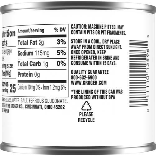 Kroger Sliced Ripe Olives 2.25 oz