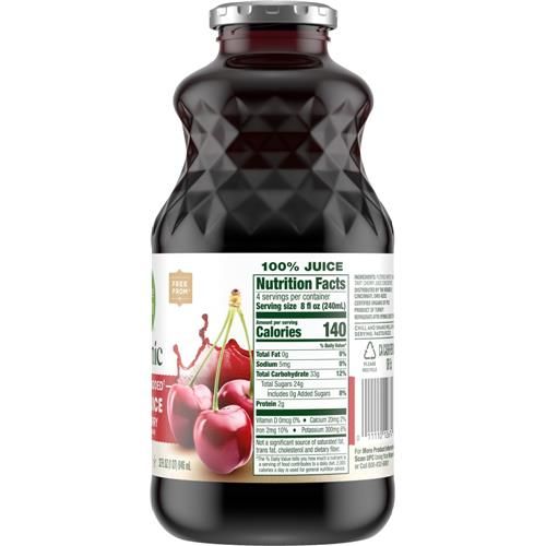Simple Truth Organic No Sugar Added Tart Cherry 100% Juice 32 fl oz
