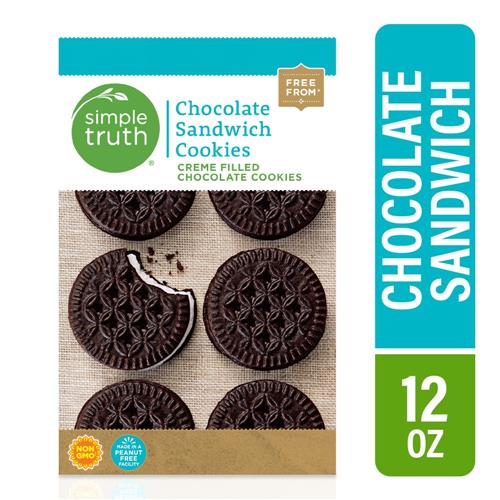 Simple Truth Chocolate Sandwich Cookies 12 oz
