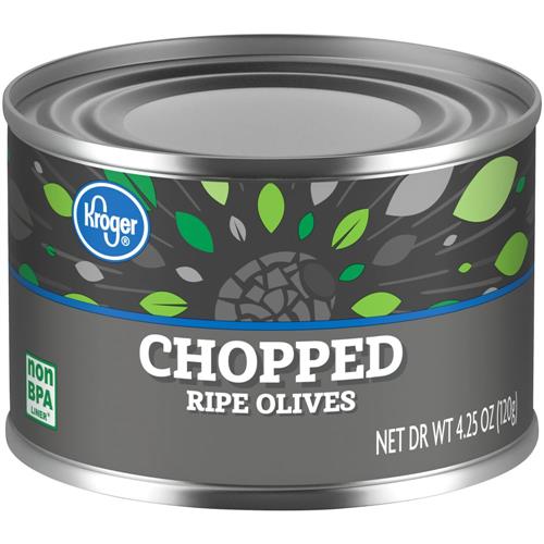 Kroger Chopped Ripe Olives 4.25 oz