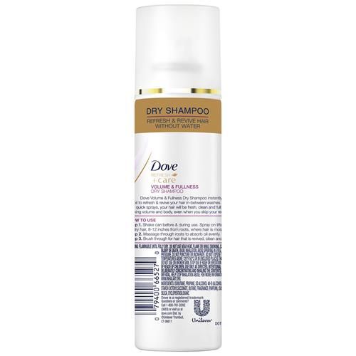 Dove Advanced Dry Shampoo Volume & Fullness Refresh & Revive Flat Hair Without Water For 2 Days Of Freshness & Bounce 1.15 Oz