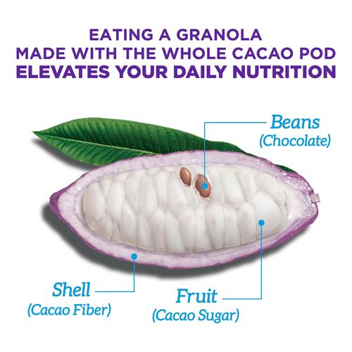 Blue Stripes Peanut Butter Banana Whole Cacao Granola, 8 Oz