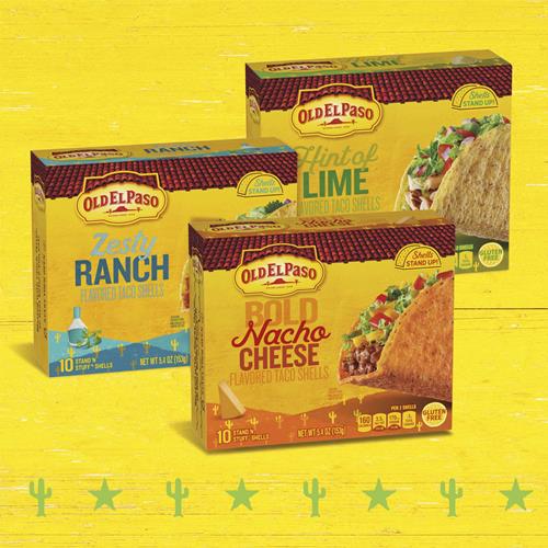 Old El Paso Stand ‘N Stuff Taco Shells, Zesty Ranch Flavored, Gluten Free Crunchy Corn Taco Shells, 10 Count, 5.4 Oz