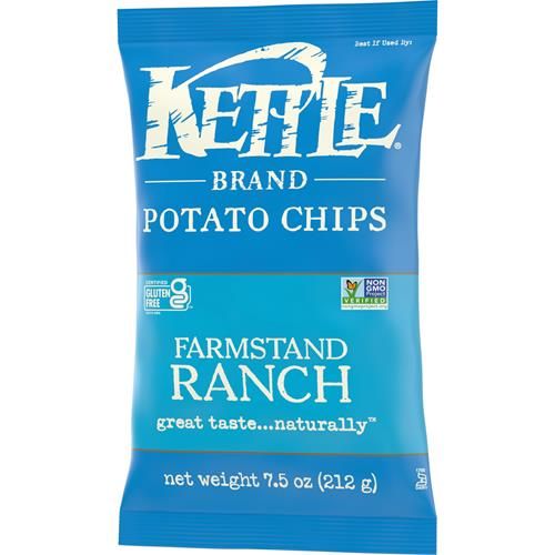 Kettle Brand Potato Chips Farmstand Ranch Kettle Chips, 7.5 Oz