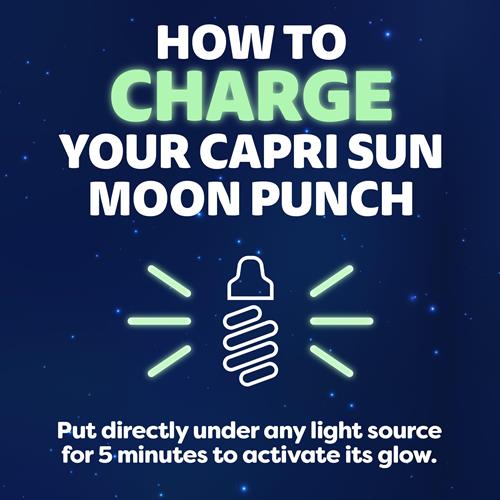 Capri Sun Moon Punch Wild Cherry Flavored Juice Drink Blend From Concentrate With Other Natural Flavor 10 Ct Box, 6 Fl Oz Pouches