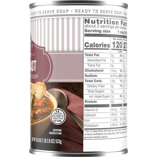 Kroger Hearty Pot Roast Soup 18.8 oz
