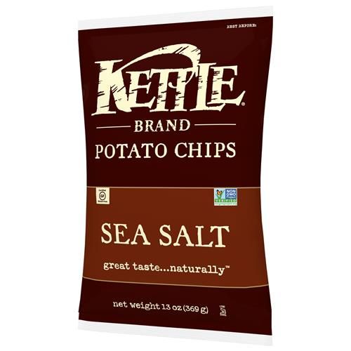 Kettle Brand Foods Sea Salt Potato Chips, 13 Oz Party Size