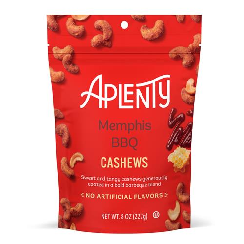 Aplenty Memphis Bbq Cashews, 8 Oz