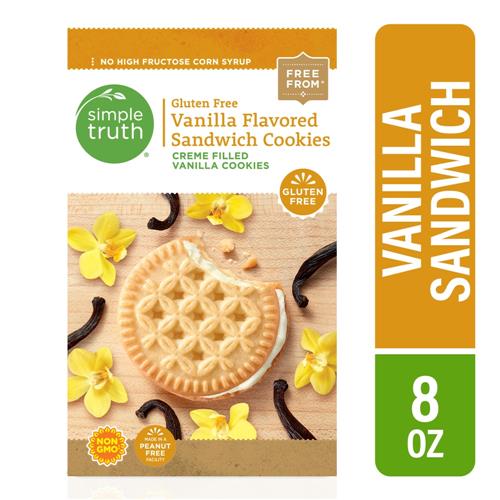 Simple Truth Gluten Free Vanilla Flavored Sandwich Cookies 8 oz