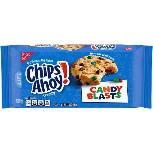 Chips Ahoy! Candy Blasts Chocolate Chip Cookies, 12.4 Oz