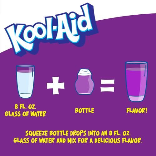 Kool-Aid Liquid Grape Artificially Flavored Soft Drink Mix, 1.62 Fl Oz Bottle
