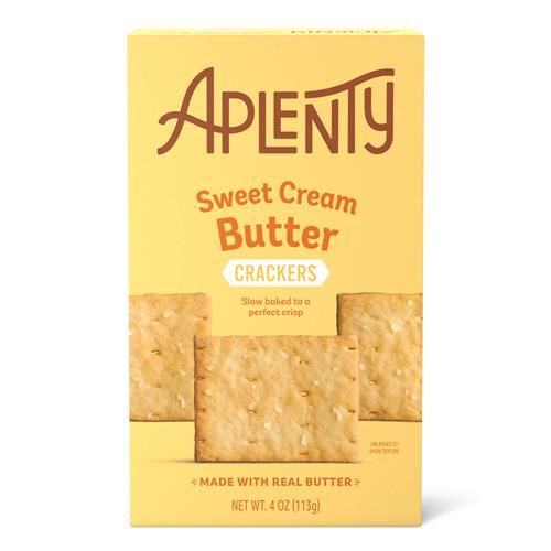 Aplenty, Sweet Cream Butter Crackers, 4 Oz