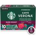 Starbucks K-Cup Coffee Pods, Dark Roast Coffee, Caffè Verona, 100% Arabica, 1 Box (10 Pods)
