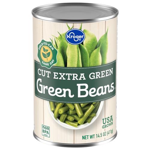 Kroger Cut Extra Canned Green Beans 14.5 oz