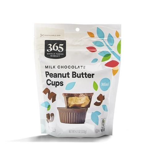 Whole Foods Market, Mini Milk Chocolate Peanut Butter Cups, 4.7 Ounce