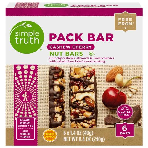 Simple Truth Cashew Cherry Fruit and Nut Bars 5 ct