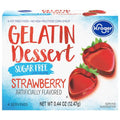 Kroger Sugar Free Strawberry Gelatin Dessert Mix 0.44 oz