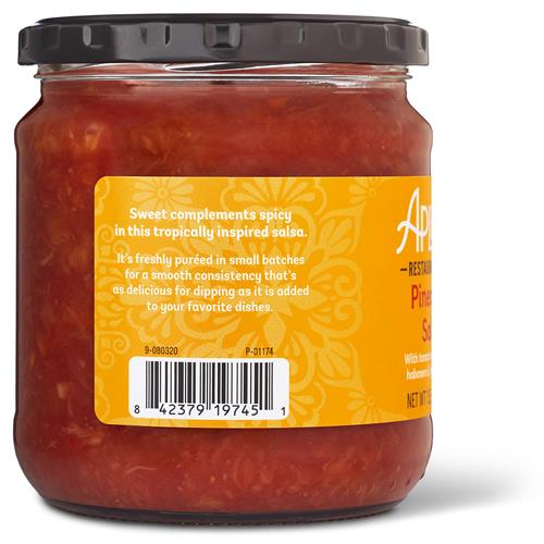 Aplenty Pineapple Salsa, Hot, 15.5 Oz