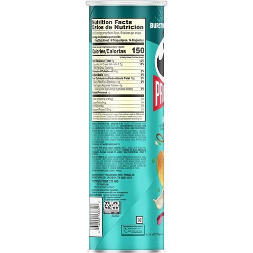 Pringles, Potato Crisps, Ranch, 5.5 Ounce