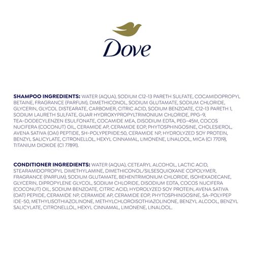 Dove Shampoo And Conditioner Intensive Repair 2 Count For Damaged Hair Bio-Protein Care Technology And Amino Serum 12 Fl Oz