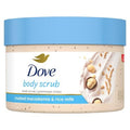 Dove Scrub Macadamia & Rice Milk Reveals Visibly Smoother Skin Body Scrub That Nourishes Skin 10.5 Oz