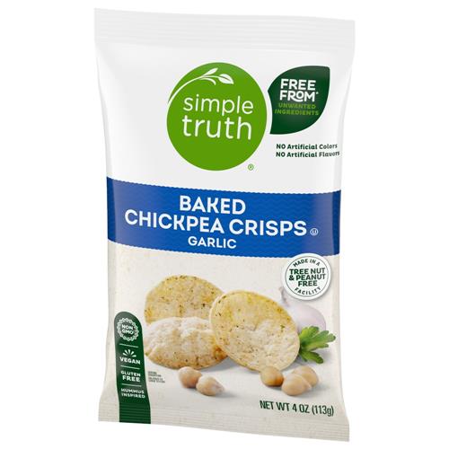 Simple Truth Garlic Baked Chickpea Crisps 4 oz