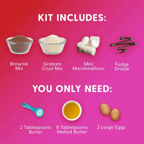 Duncan Hines Epic Kit, Smores Brownie Mix Kit, 24.16 Oz