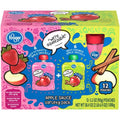 Kroger Apple Cinnamon & Apple Strawberry Applesauce Variety Pouches 12 ct / 3.2 oz