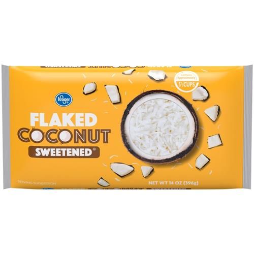 Kroger Sweetened Flaked Coconut 14 oz