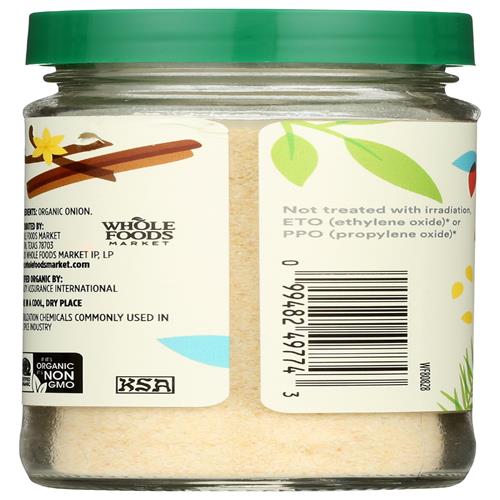 Whole Foods Market, Organic Onion Granules, 1.9 Ounce