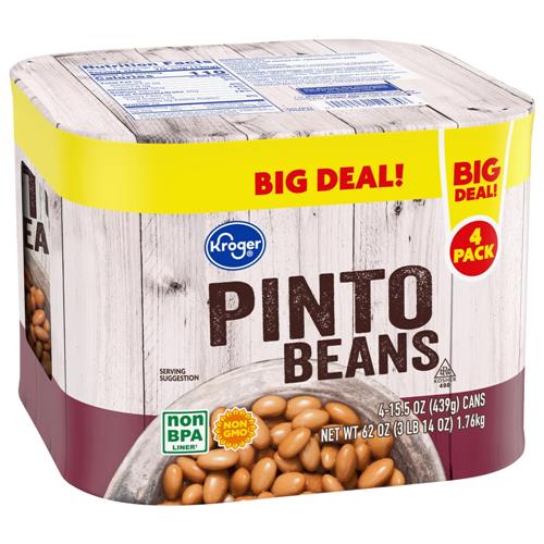 Kroger Pinto Beans 4 pk / 15.5 oz