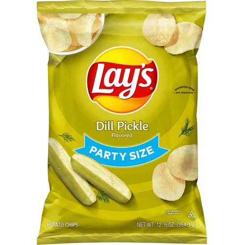 Lays Potato Chips Dill Pickle, 12.5 Oz